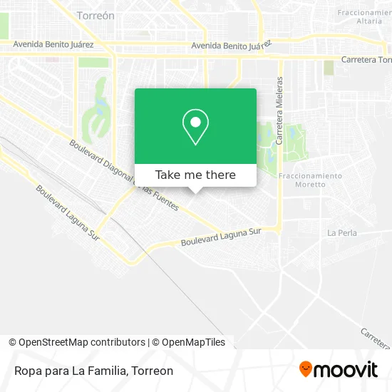 Ropa para La Familia map