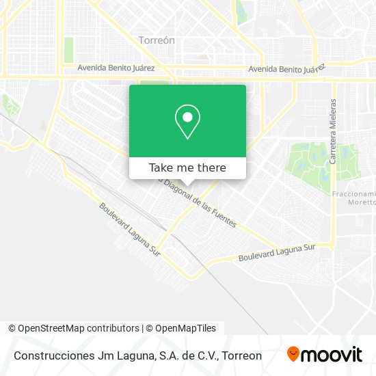Construcciones Jm Laguna, S.A. de C.V. map