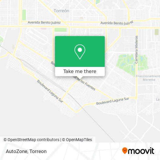 Mapa de AutoZone