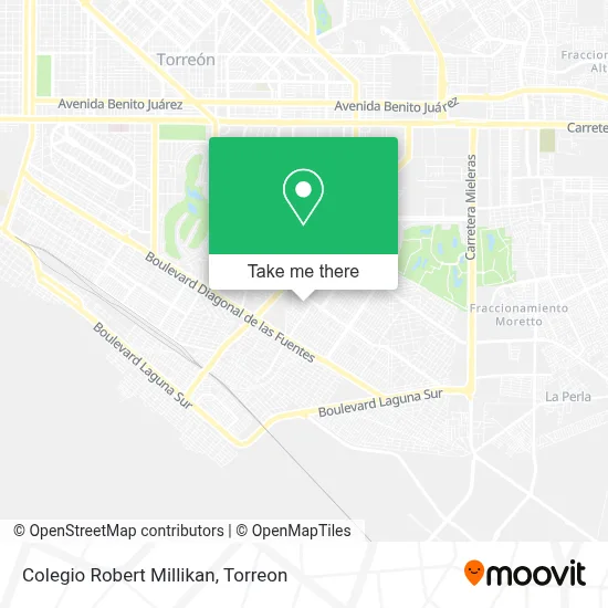 Colegio Robert Millikan map