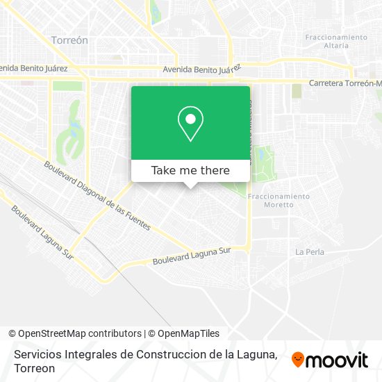 Servicios Integrales de Construccion de la Laguna map