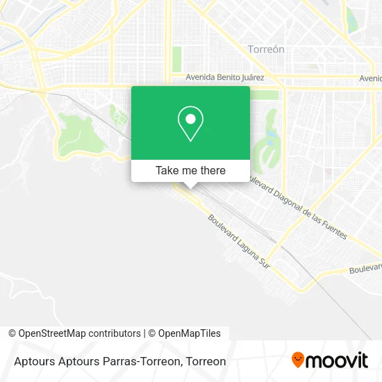 Aptours Aptours Parras-Torreon map