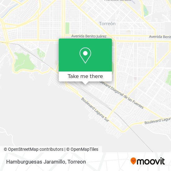 Mapa de Hamburguesas Jaramillo