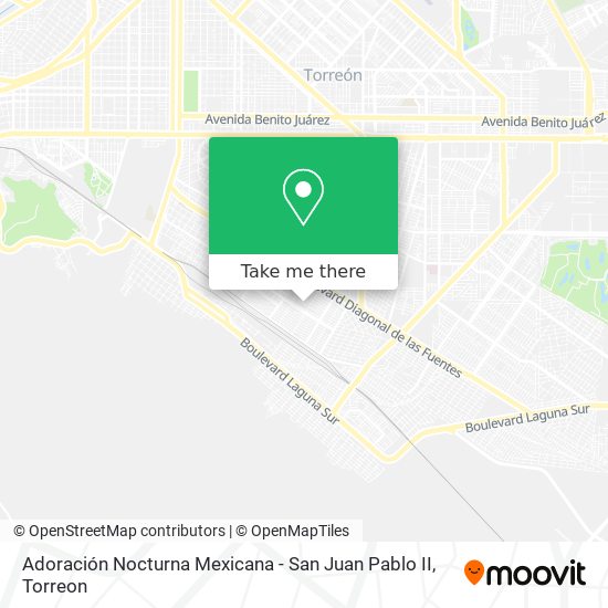 Adoración Nocturna Mexicana - San Juan Pablo II map