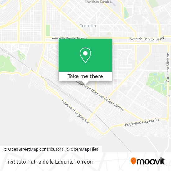 Instituto Patria de la Laguna map