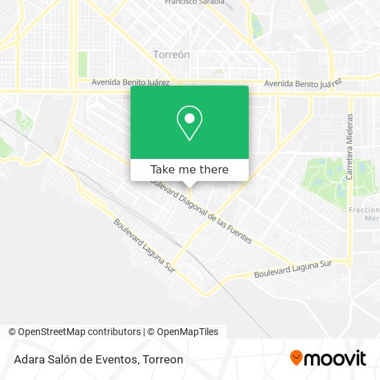 Mapa de Adara Salón de Eventos