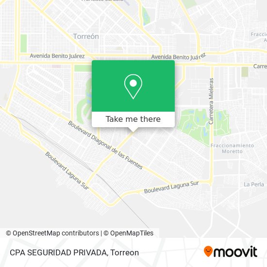 Mapa de CPA SEGURIDAD PRIVADA