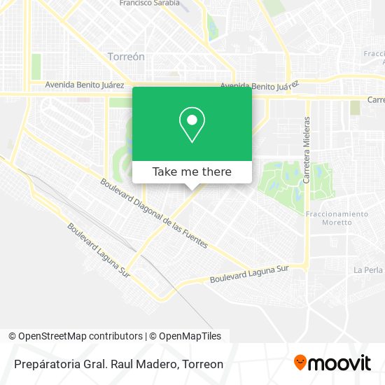 Prepáratoria Gral. Raul Madero map