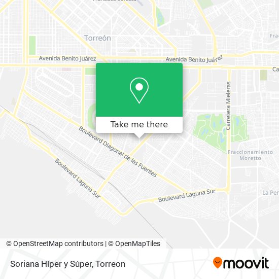 Soriana Híper y Súper map