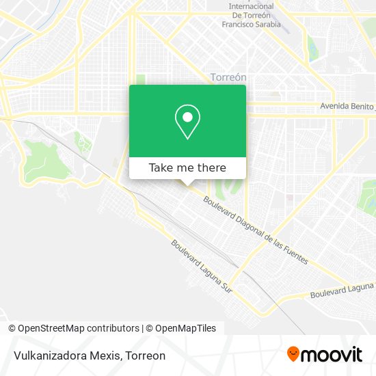 Mapa de Vulkanizadora Mexis