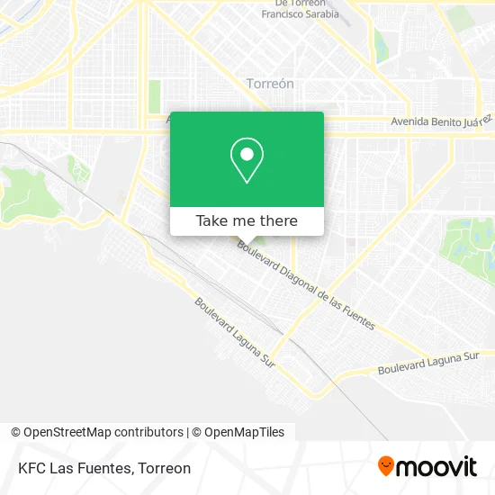 KFC Las Fuentes map