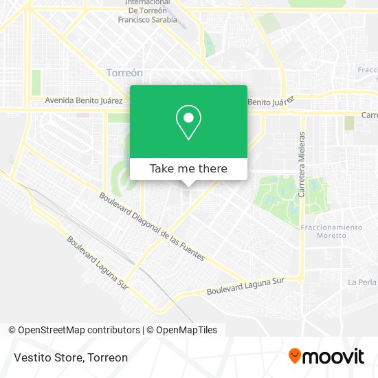 Vestito Store map