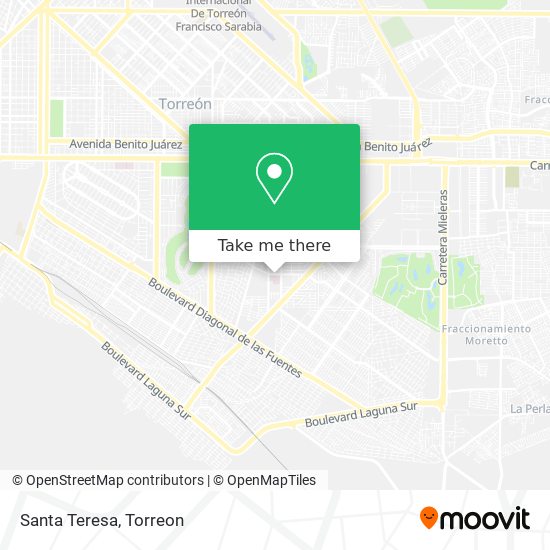 Santa Teresa map