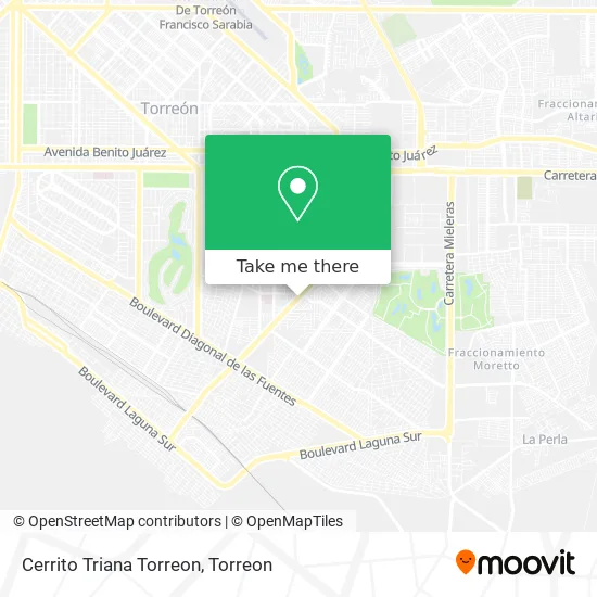 Cerrito Triana Torreon map