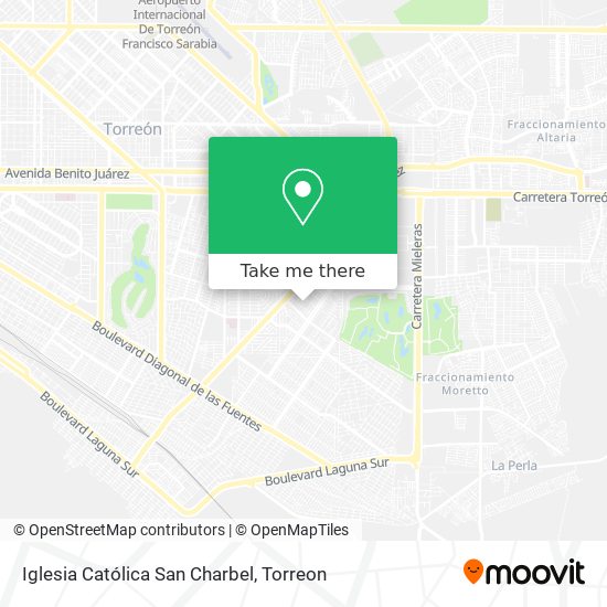 Mapa de Iglesia Católica San Charbel