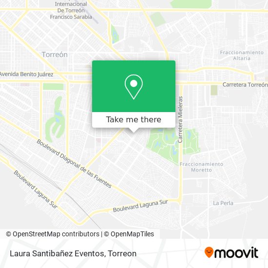Mapa de Laura Santibañez Eventos