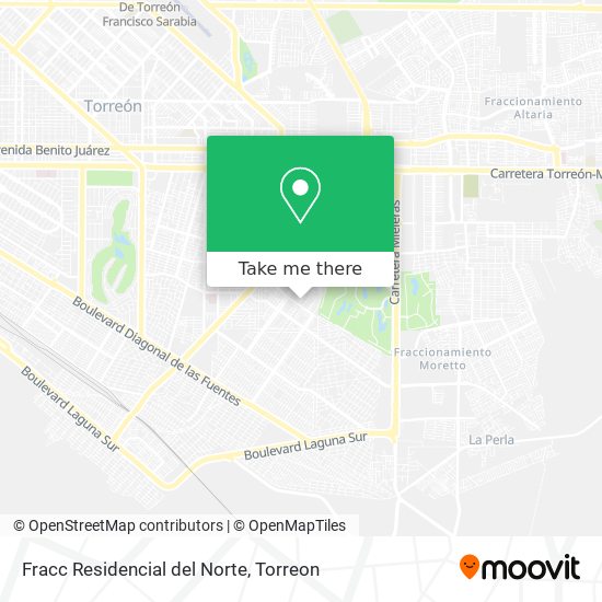 Fracc Residencial del Norte map