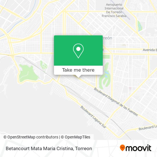 Betancourt Mata Maria Cristina map