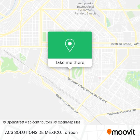 Mapa de ACS SOLUTIONS DE MEXICO