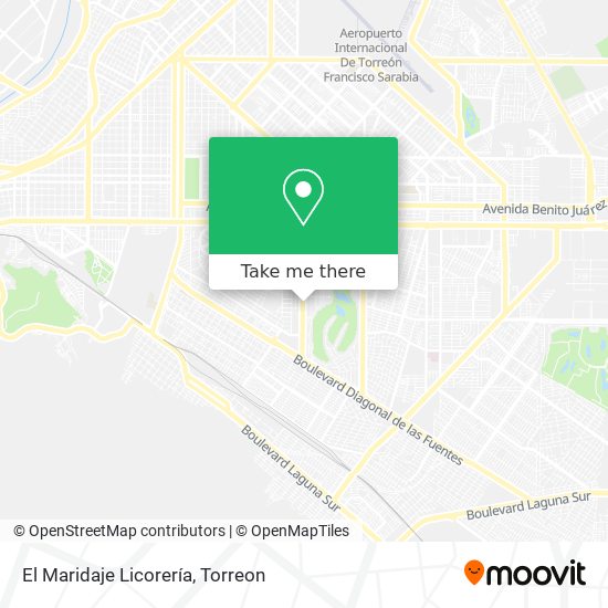 Mapa de El Maridaje Licorería