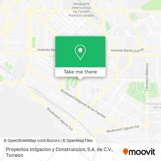 Proyectos Irrigacion y Construccion, S.A. de C.V. map