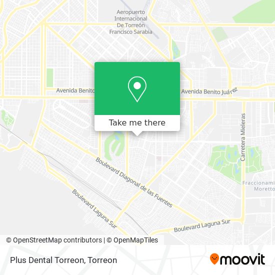 Mapa de Plus Dental Torreon
