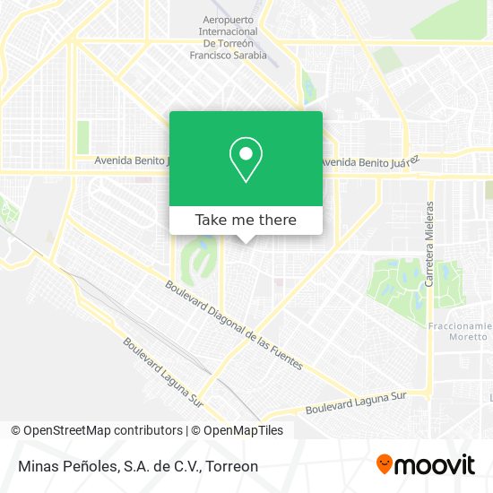 Minas Peñoles, S.A. de C.V. map