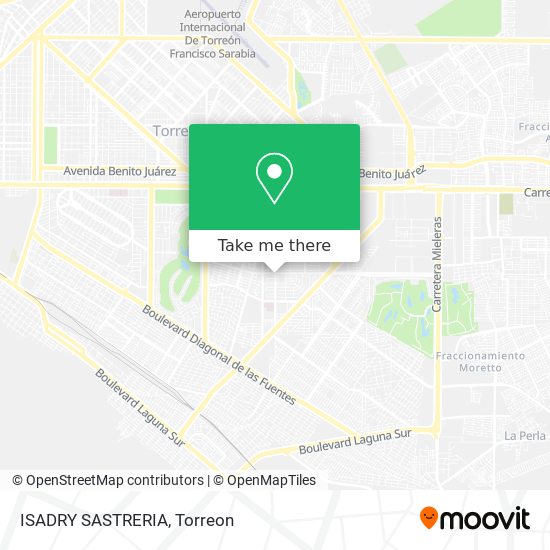 Mapa de ISADRY SASTRERIA