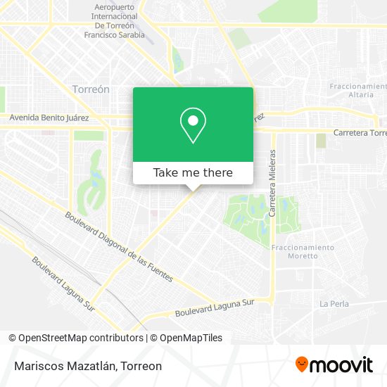 How to get to Mariscos Mazatlán in Torreón by Bus?
