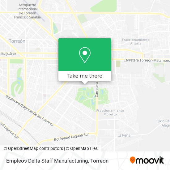 Mapa de Empleos Delta Staff Manufacturing