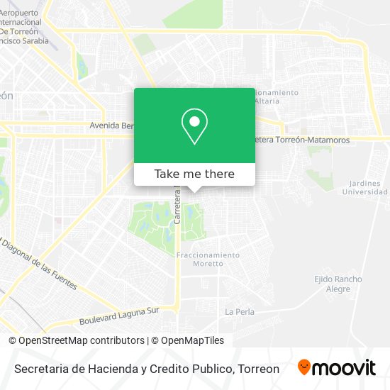 Mapa de Secretaria de Hacienda y Credito Publico