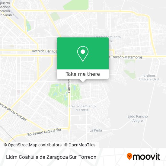 Mapa de Lldm Coahuila de Zaragoza Sur