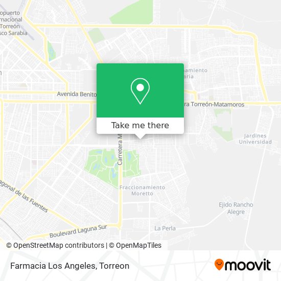 Mapa de Farmacia Los Angeles