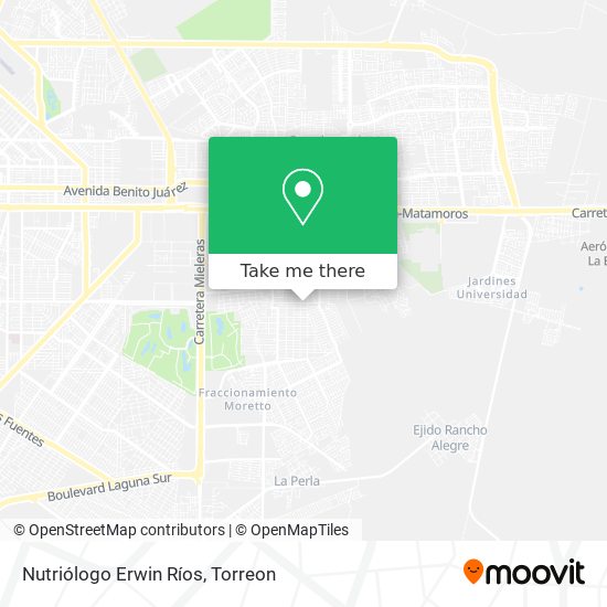 Mapa de Nutriólogo Erwin Ríos