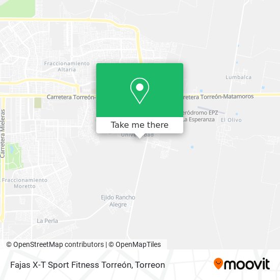 Fajas X-T Sport Fitness Torreón map