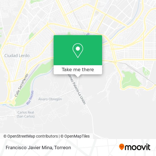 Francisco Javier Mina map