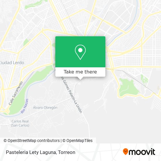 Pasteleria Lety Laguna map