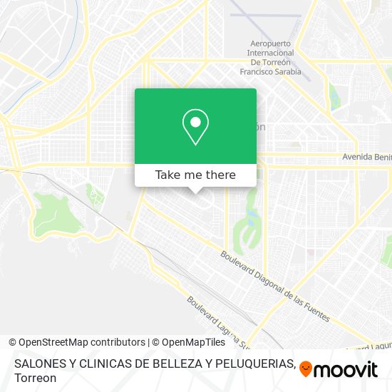 Mapa de SALONES Y CLINICAS DE BELLEZA Y PELUQUERIAS