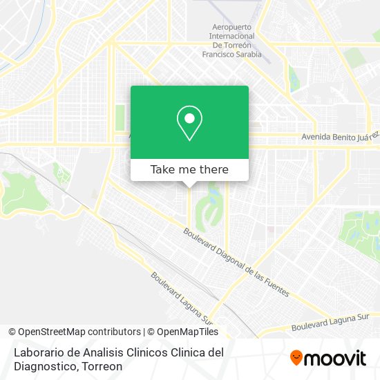 Laborario de Analisis Clinicos Clinica del Diagnostico map