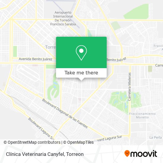 Clínica Veterinaria Canyfel map