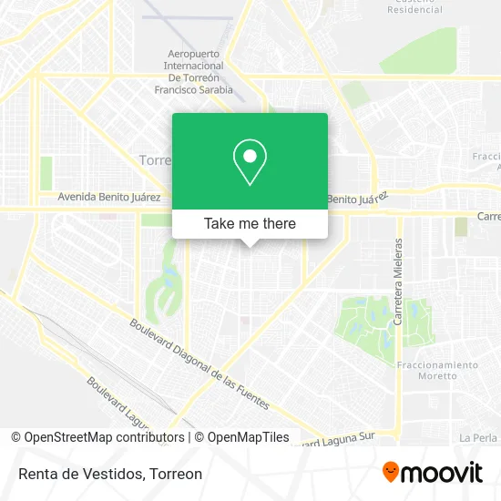 Renta de Vestidos map