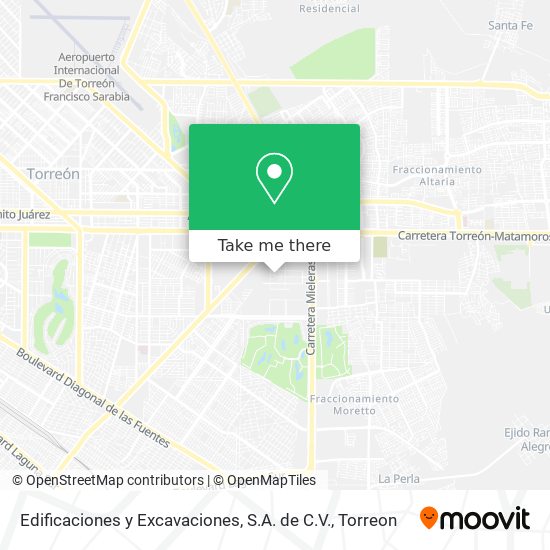 Mapa de Edificaciones y Excavaciones, S.A. de C.V.