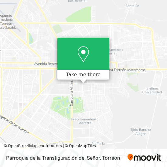 Parroquia de la Transfiguración del Señor map