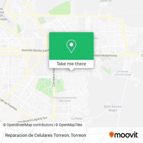 Reparacion de Celulares Torreon map