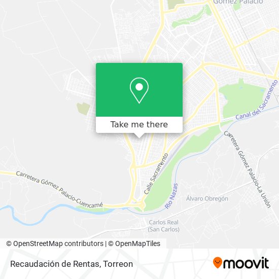 Recaudación de Rentas map