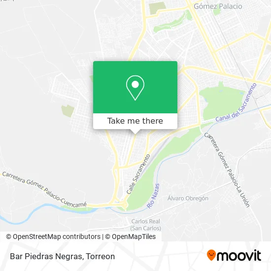 Bar Piedras Negras map
