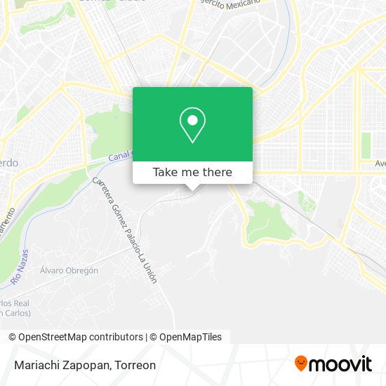 Mariachi Zapopan map