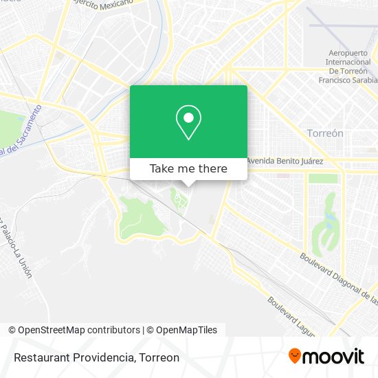 Mapa de Restaurant Providencia