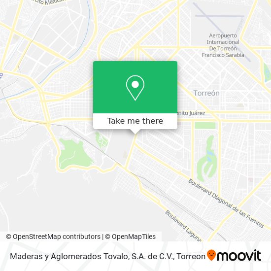 Maderas y Aglomerados Tovalo, S.A. de C.V. map