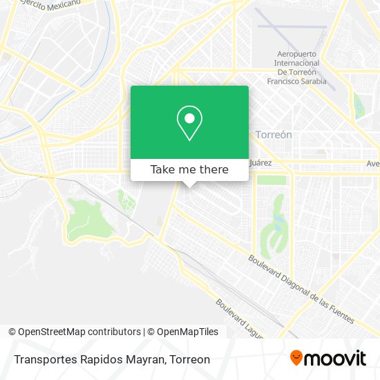 Transportes Rapidos Mayran map